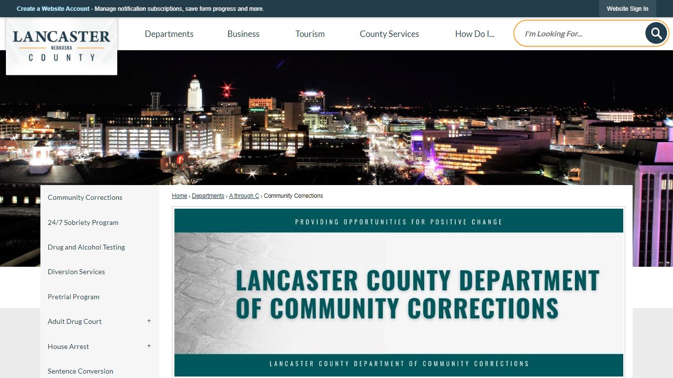 Community Corrections | Lancaster County, NE